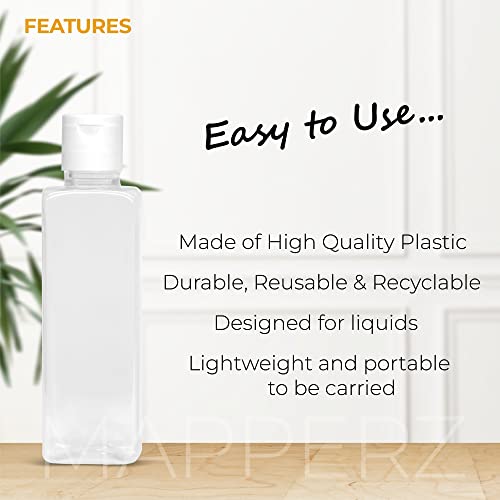 MAPPERZ 1 Root Comb Applicator Empty Rectangular Bottle, With 1 Flip Top Cap, Applicator Bottle for Hair Oil Shampoo Medicine And Dye Bottle for Hair Root Comb Applicator