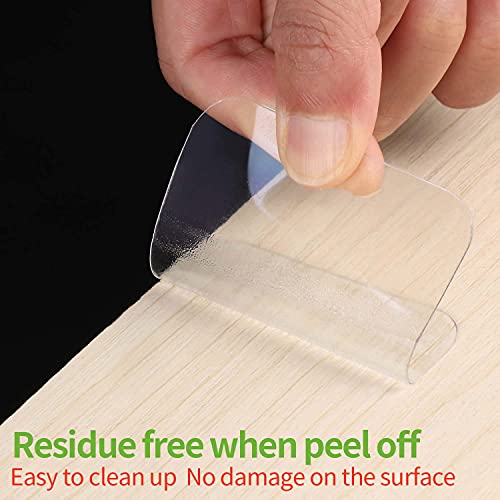 MAPPERZ Double Sided Adhesive Pads for Mounting Two Sided Precut Squares Heavy Duty Tape, Sticky Tack Double Sided No Trace Multipurpose Removable Tape for Wall Hanging Nano Wall Mount Gel, pack of 50