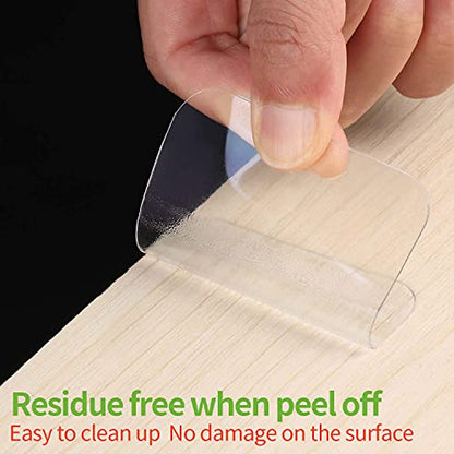 MAPPERZ Double Sided Adhesive Pads for Mounting Two Sided Precut Squares Heavy Duty Tape, Sticky Tack Double Sided No Trace Multipurpose Removable Tape for Wall Hanging Nano Wall Mount Gel, pack of 50