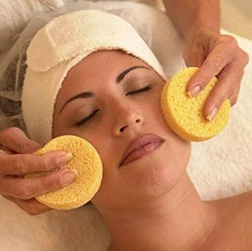 Mapperz Facial Cleaning Wash Puff Sponge Stick Face Cleansing Pad Sponge For Face Cleaning (Pack of 12, Multicolor)