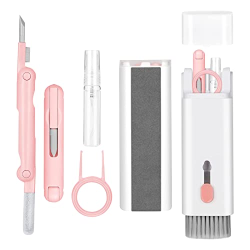 MAPPERZ 7-in-1 Electronics Cleaner Kit, Multipurpose Cleaner Set with Soft Microfiber Brush, 3 in 1 Cleaning Pen for Airpods Pro, Keyboard, Monitor, Phone, Corner Slit Duster, Random Color, Pack of 1