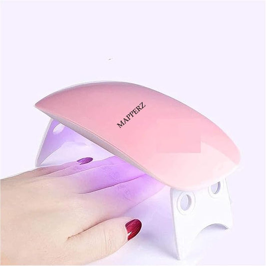 MAPPERZ UV Nail Polish Dryer 6W Foldable Nail Curing LED Lamp Portable Light For All Kind Of Nail Paints (MultiColor)