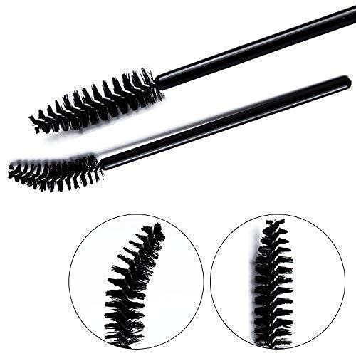 MAPPERZ Disposable Mascara Eyelash Wands Brush for Eyelash Extension Eyebrow and Makeup Color/Makeup Brush, Mascara Brushes Wands, Black, Pack of 15