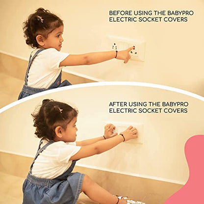 MAPPERZ Electric Socket Cover Guard for Child Proofing/Socket Plug Protector for Baby Safety (Pack of 10)