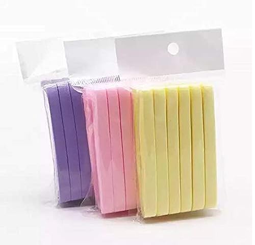 Mapperz Facial Cleaning Wash Puff Sponge Stick Face Cleansing Pad Sponge For Face Cleaning (Pack of 12, Multicolor)