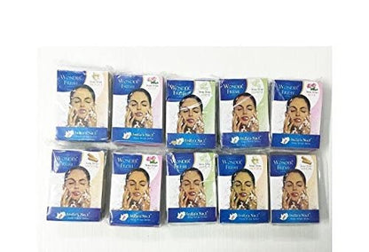 MAPPERZ Fresh Paper Soap Strips for Travelling Hand Wash Strips For Hand Wash Uses (10 Pcs in Each Bundle)