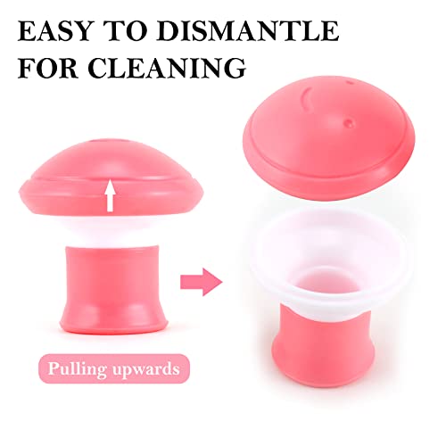 MAPPERZ Silicon Face Exerciser, Facial Yoga Jaw Exerciser, Neck Toning Face Lift Skin Tighten Firm Double Chin Breathing Device, Face Slimmer Trainer Tool for Women & Men, Random Color, 1Pc