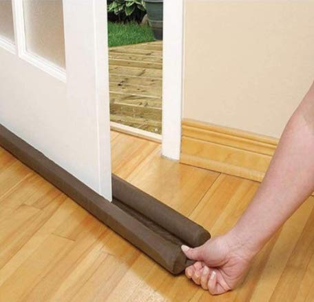 MAPPERZ Door Bottom Sealing Strip Guard/ Door Stopper/ Waterproof Door Seal/ Sound-Proof Reduce Noise Energy Saving Weather Stripping for Home, Office 39 Inch - Multicolor