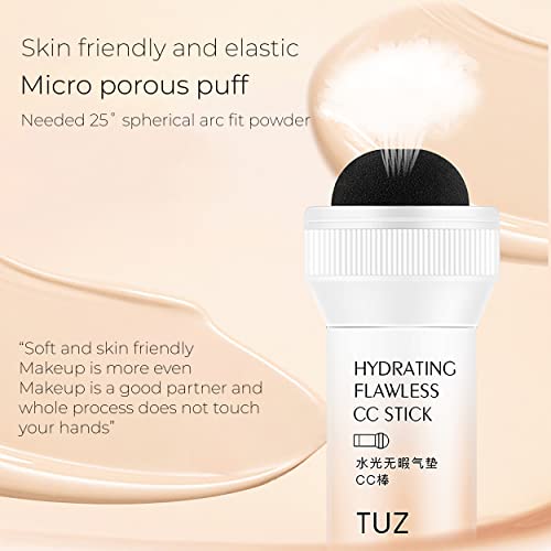 MAPPERZ Air Cushion CC Cream Mushroom Head Foundation Stick Moisturizing CC Stick for Makeup Long Lasting, Waterproof, Full Coverage- 25g
