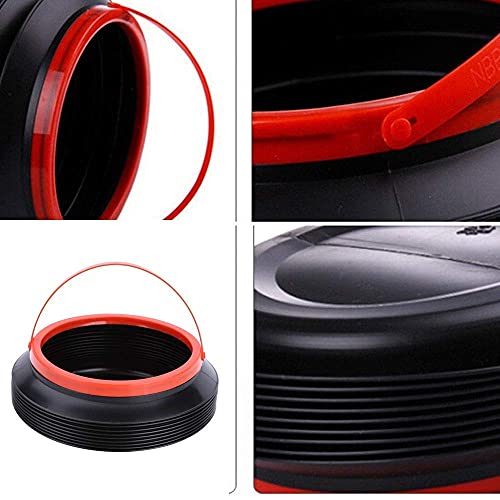 MAPPERZ Car Dustbin Trash Can, Foldable, Collapsible Pop Up Mini Waste Bin, Garbage Organizer with Hanging Strap for Car, Van, SUV, Truck, Home, Black Color, pack of 1