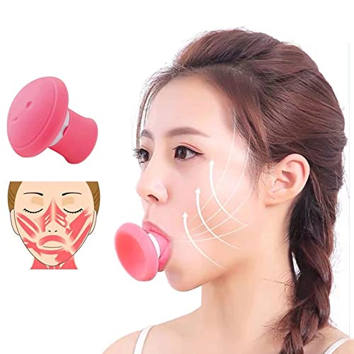 MAPPERZ Silicon Face Exerciser, Facial Yoga Jaw Exerciser, Neck Toning Face Lift Skin Tighten Firm Double Chin Breathing Device, Face Slimmer Trainer Tool for Women & Men, Random Color, 1Pc