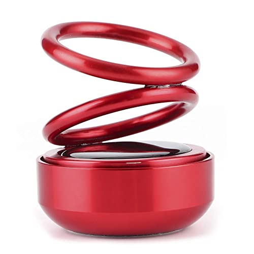 MAPPERZ Car Air Freshener, Solar Energy Rotating Aromatherapy Aviation Alloy Diffuser, Air Purifier, Interior Decoration Accessories for Car & Home, Fascinating Aroma Diffuser, Random Color, Pack Of 1