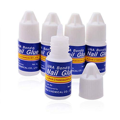 MAPPERZ Artificial Nail Glue for Fake Nails/Professional Nail Art Glue Manicure Tool For Fake/False Nails (SET OF 5) x3g