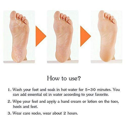 MAPPERZ Full Length Anti Crack Silicone Foot Protector Moisturising Socks for Foot-Care and Heel Cracks/ Socks for Cracked Feet (Full Heel)
