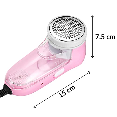 MAPPERZ Fabric Shaver, Portable Electric Lint Remover, Remove Pills Balls Bobbles from Fabric Clothes, Furniture Shaver, Sweater Pill Defuzzer, Carpet, Curtain, AC220V Plug & Play, Brush Included