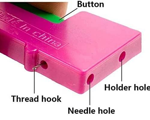 MAPPERZ Automatic Needle Threading Device/ Plastic Press and Thread Device Tailoring and Sewing Kit Tool Self Needle Threading Tool - Pack of 3