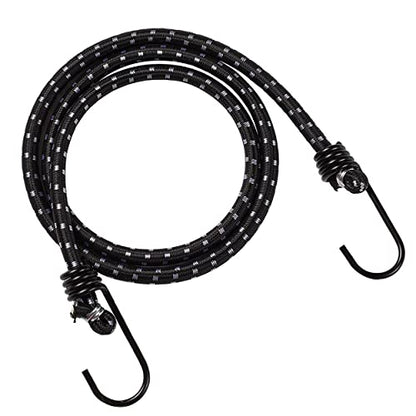MAPPERZ Multipurpose Flexible Stretchable Elastic Bungee Rope with Metal Hooks/ Cord Hanging Clothes/ Tying Behind Bikes/ Luggage Strap - Multicolor (2)