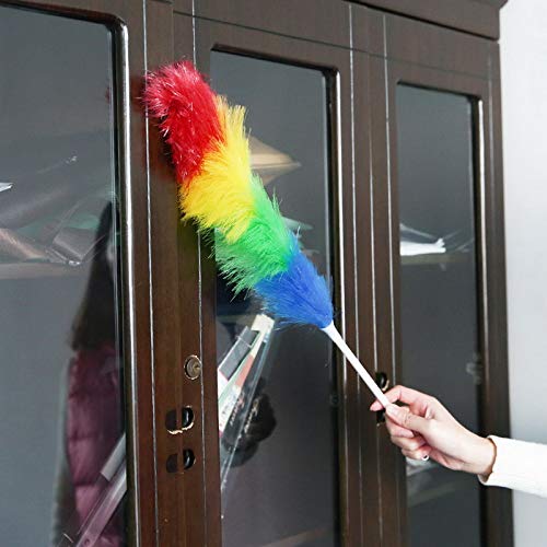 MAPPERZ Feather Duster for Easy to Cleaning Multicolor Microfiber Duster for Easy Cleaning of Home Office Car (Pack of 1)