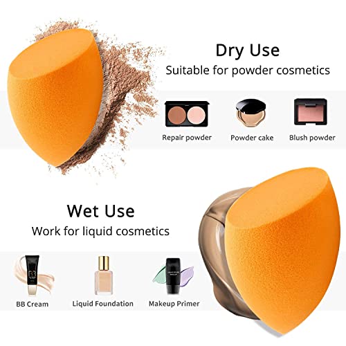 Mapperz Water Drop Style Beauty Makeup Blending Powder Sponge Powder Puff | Professional Makeup Sponge Beauty Blender For Blending Face Makeup, Face Sponge Puff |( Random Colour)