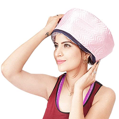 MAPPERZ Hair Care Thermal Head Spa Cap Treatment with Beauty Steamer Nourishing Heating Cap, Spa Cap For Hair, Spa Cap Steamer For Women - Assorted Color