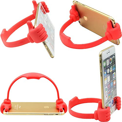MAPPERZ OK Mobile Stand/Hand Shaped Fun Mobile Cell Phone Stand for Desk Table Mobile Holder - Multicolor