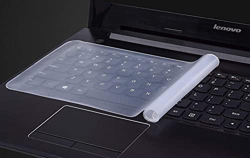 MAPPERZ Universal Silicone Keyboard Protector Skin Laptop Keyboard Skin (15.6" Keyguard)