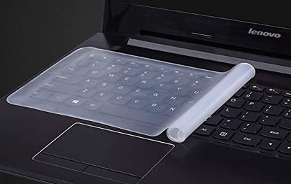 MAPPERZ Universal Silicone Keyboard Protector Skin Laptop Keyboard Skin (15.6 Keyguard)