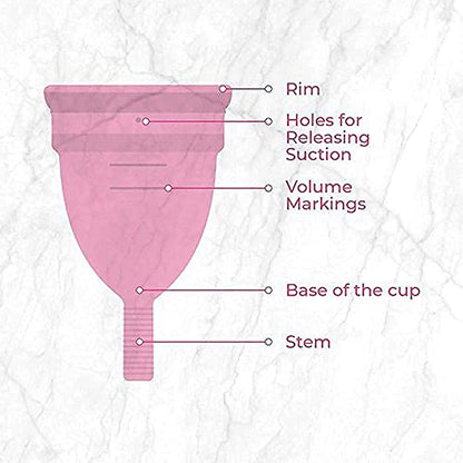 MAPPERZ Reusable Menstrual Cup for Women/ Small Size/ Silicone body/ Odour and Rash Free/ Protection for Up to 10-12 Hours