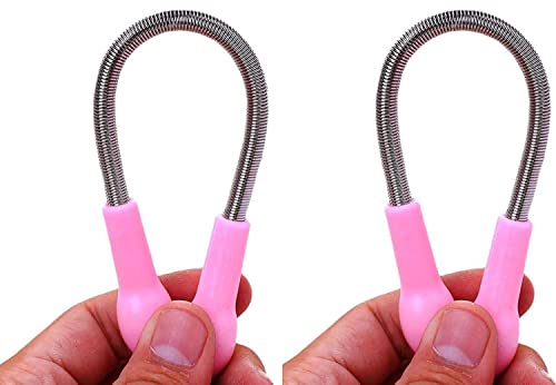 MAPPERZ Women's Facial Hair Removal Spring Epilator Face Threading Natural Beauty Tool Stick for Women Upper Lip Cheek Chin Moustache Sideburns Neck Beauty Tool (Pack of 2)