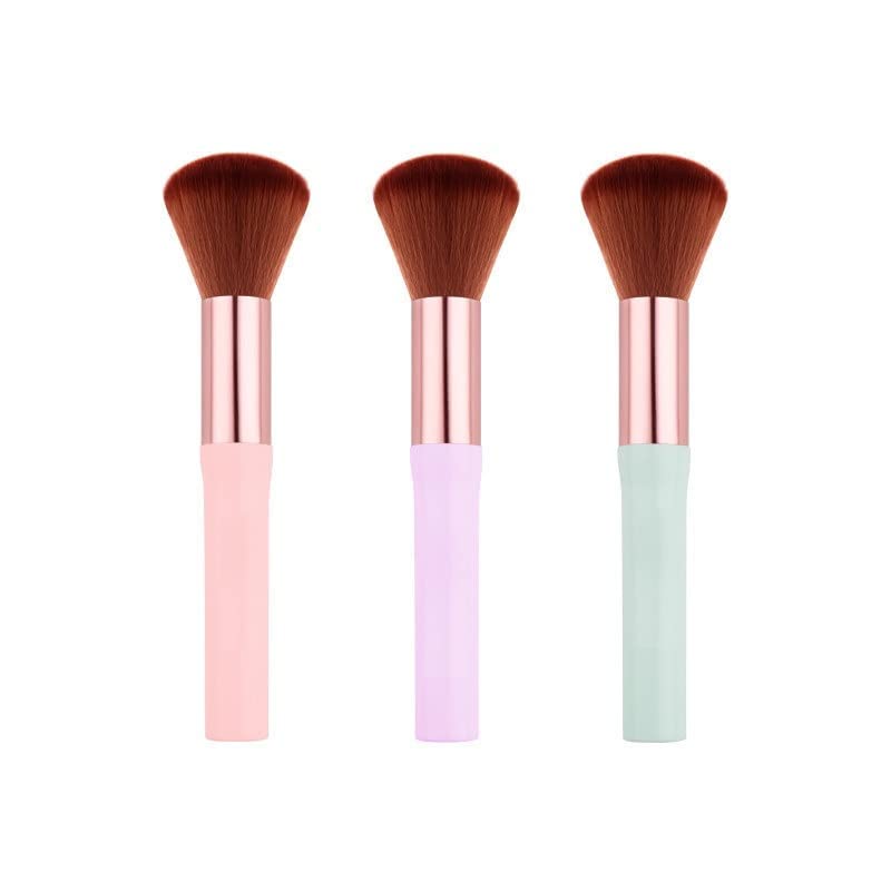 MAPPERZ Premium, Professional Makeup Brush for Liquid, Cream, and Powder Dense Bristles For Buffing Buffing, Blending, and Face Brush, Random Color, Pack Of 1
