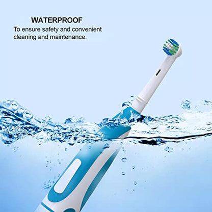 MAPPERZ Ultra Whitening Protective Expert Clean Rotate Electric Toothbrush With 1 Extra Brush Head for Adults & Kids, Soft Bristle for Deep Clean, AA Battery Powered(not Included), 1Pc