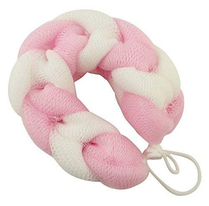 MAPPERZ Back Stretchable Loofah/Sponge Men and Women/Scrubber for Bathing - Multicolor (Pack of 2)