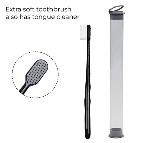 MAPPERZ Extra Soft Toothbrush For Sensitive Gums, Nano Ultra Soft Toothbrush for Extra Protection Gum Care for Kids & Adults Random Color