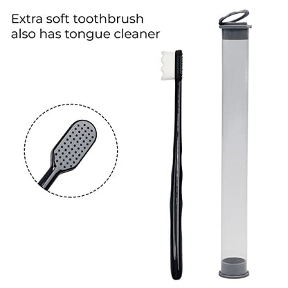 MAPPERZ Extra Soft Toothbrush For Sensitive Gums, Nano Ultra Soft Toothbrush for Extra Protection Gum Care for Kids & Adults Random Color