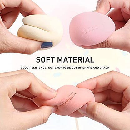 MAPPERZ Makeup Cotton Pad Applicator Sponge Blender Face Powder/Fashion Beauty Care - Pack of 6 (Multicolor)