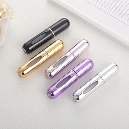 MAPPERZ Pocket Sized Perfume Bottle Mini Travel Perfume Atomizer | Easy Refill Aluminum Perfume Bottles With Pump Sprayer - Pack Of 1, 5 milliliter