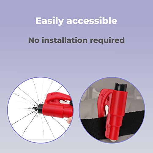 MAPPERZ Keychain Car Escape Tool Seatbelt Cutter and Window Breaker – (Multicolor)