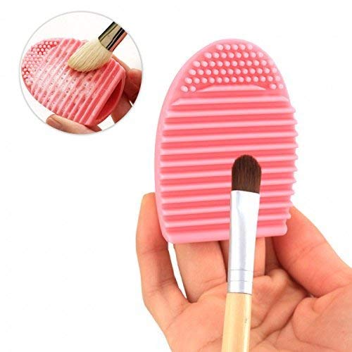 Mapperz Makeup Brush Cleaning Pad Makeup Brush Cleaner Cleaning Tool Eco-Friendly Silicone Makeup Brush Cleaner - Pink