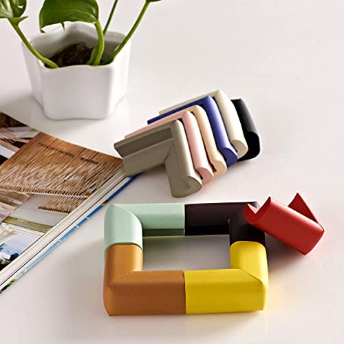 MAPPERZ L Shape Baby Child Clear Corner Protector Safety Cushion Table Desk Bed Edge Guards (Pack of 8)