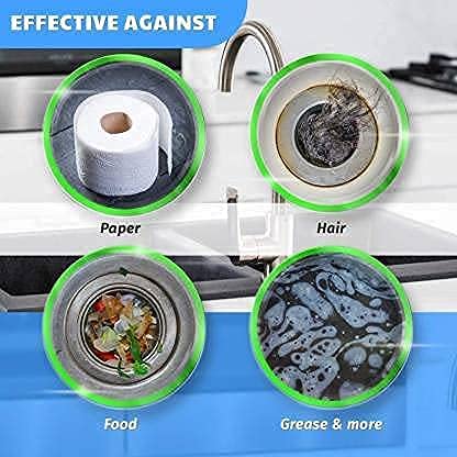MAPPERZ Drain Cleaner Powder/Removes Clogs And Blockages In Washbasin, Toilet, Bathroom,Sinks, Pipes (50 g, Pack Of 6)