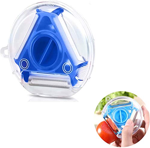 MAPPERZ Multifunctional vegetable Peeler, Contains 3 different blades, Good Grips Swivel Peeler, Fruit and Vegetable Planer, Chef Premium Vegetable Peeler for Vegetable & Fruit, Random Color,Pack Of 1