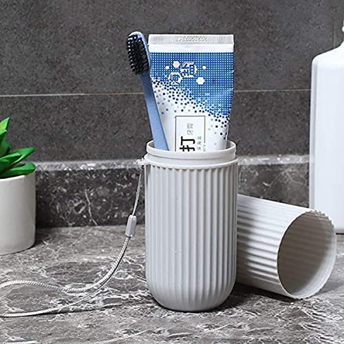 MAPPERZ Capsule Shape Travel Toothbrush Toothpaste Case Holder Portable Toothbrush Storage Plastic Toothbrush Holder - Multicolor (1)