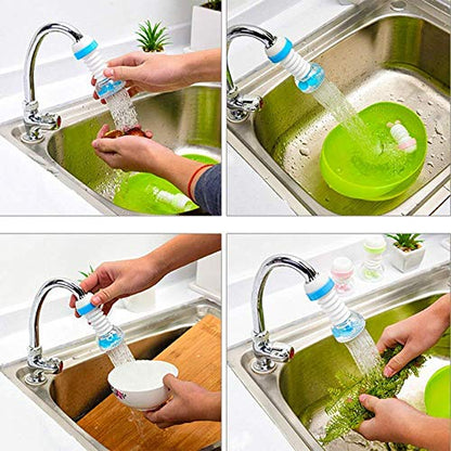 MAPPERZ 360 Degree Adjustable Rotating Plastic Water Faucet Tap Shower Extension Sink for Cleaning Dishes and Cleaning Veggies