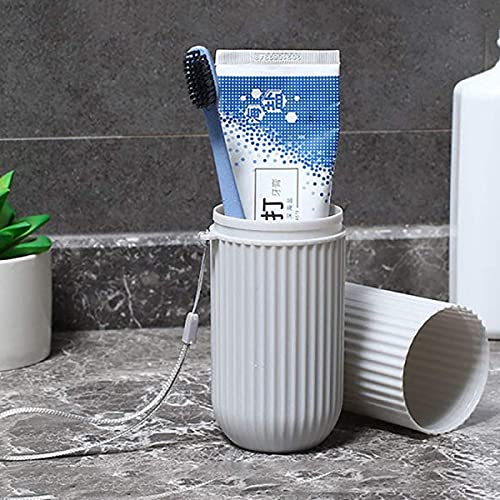 MAPPERZ Capsule Shape Travel Toothbrush Toothpaste Case Holder Portable Toothbrush Storage Plastic Toothbrush Holder - Multicolor (1)