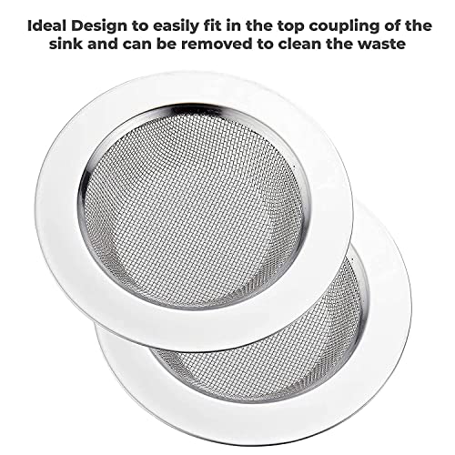MAPPERZ Non Stick Stainless Steel Sink Strainer Kitchen Drain Basin Basket Filter Stopper Drainer / Jali