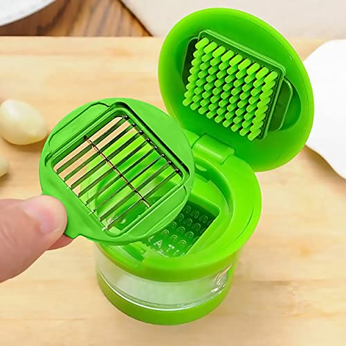 MAPPERZ Garlic Press, Cutter, Crusher, Mincer, and Storage Container (Pack of 1)