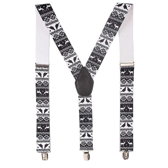 MAPPERZ Clips Suspender 3 Clips and 3.5cm Strap Width Suspender for Men and Women (Random color)