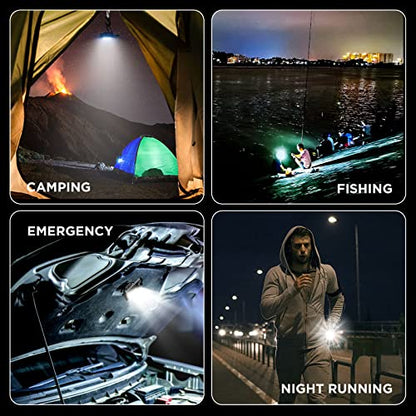 MAPPERZ LED COB Key Chain Flashlight Portable Pocket Light with Folding Bracket Bottle Opener for Camping Walking