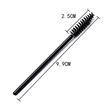 MAPPERZ Mascara Eyelash Wands Brush for Eyelash Extension Eyebrow and Makeup Color/ Makeup Brush Eyebrow Eyelash Comb Wand for Extension Makeup Brush Tool , Black