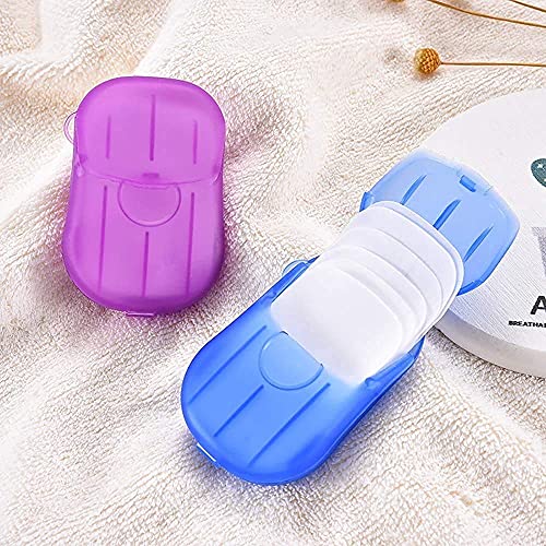 MAPPERZ Paper Soap Strips Box For Traveling/Portable Disposable Hand Washing Cleaning Paper Soap/Slice Sheets Foaming Paper Soap For Travel - Assorted Colors (Pack of 2 Box)